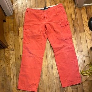 Boston Proper Vibrant pink corduroy, Cargo Pants